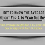 average height for 14 year old boy
